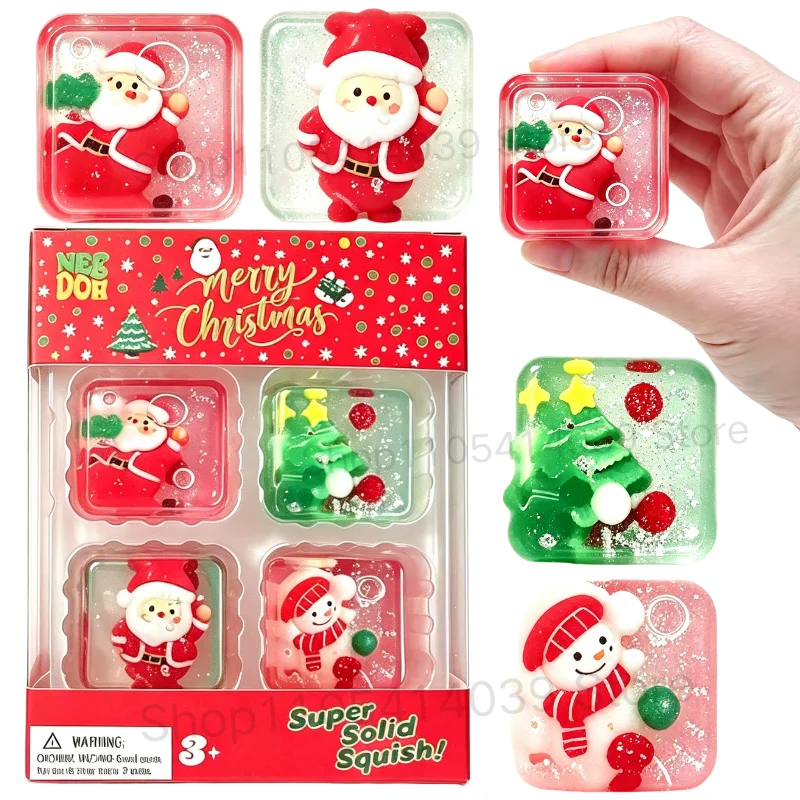 Fidget Cube Original - Noel Temalı Mini 4'lü Set, Şirin