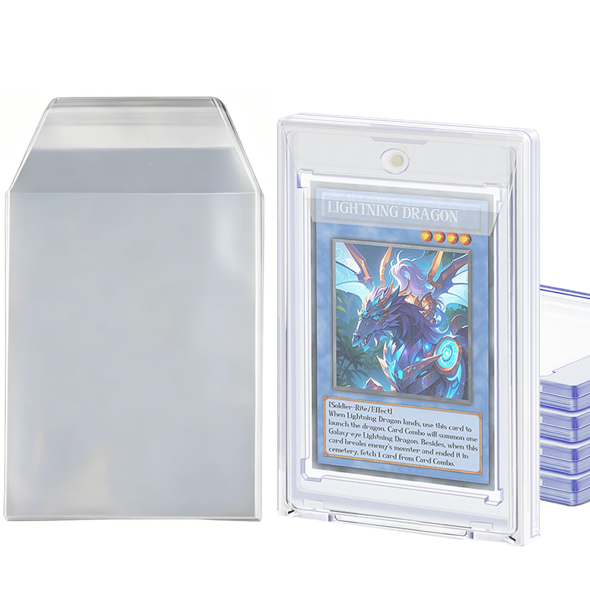 Graded Card Display - 100 Adet 3.2X4.6 Kart Kollu Fit