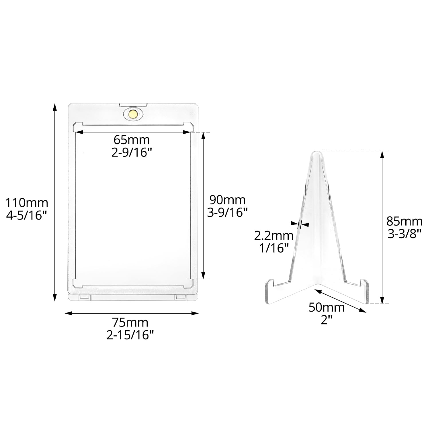 35PT manyetik kart tutucu vitr - Graded Card Display incelemesi ve fiyatı