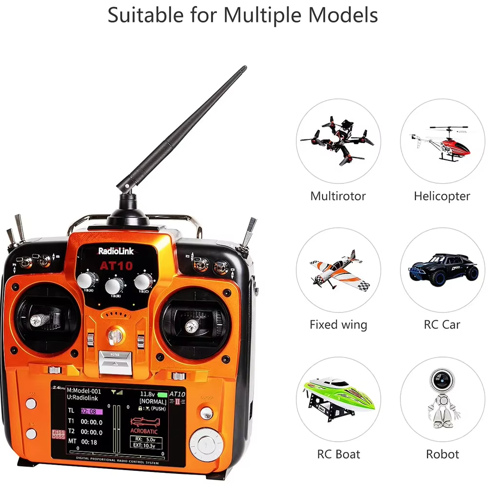 RadioLink AT10 II 2.4G 10CH RC - Tamiya Model Paint Set incelemesi ve fiyatı